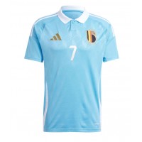 Camiseta Bélgica Kevin De Bruyne #7 Visitante Equipación Eurocopa 2024 manga corta